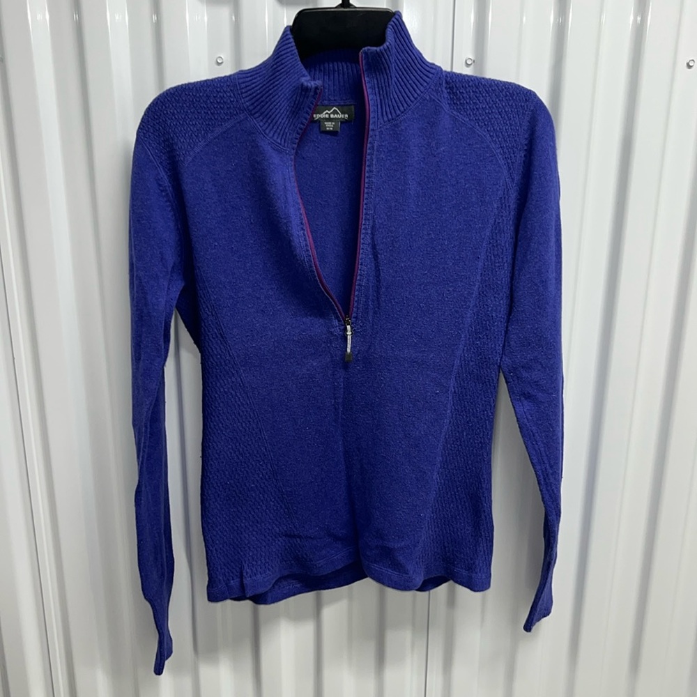 Eddie Bauer Textured 1/2 Zip | Women's Size Medium